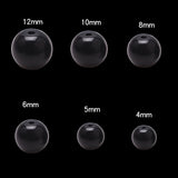 445Pcs 8mm Glass Beads for Jewelry Making DIY Loose Round Spacer Quartz Beaded
