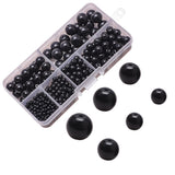 445Pcs 8mm Glass Beads for Jewelry Making DIY Loose Round Spacer Quartz Beaded