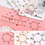 448Pcs Enamel Jewelry Findings Set Charm Bracelet Making Kit