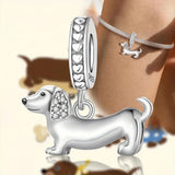 Dachshund Bead Pendant Bracelet Necklace and Earrings Set