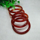 Natural 6mm Red Chalcedony Bangle Bracelet Kids Jewelry