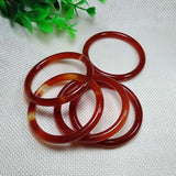 Natural 6mm Red Chalcedony Bangle Bracelet Kids Jewelry