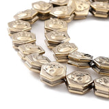 44pcs Polygon Hematite Beads Charms for Halloween DIY Jewelry Making