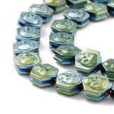 44pcs Polygon Hematite Beads Charms for Halloween DIY Jewelry Making