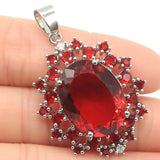 Green Tsavorite Garnet Violet Tanzanite Silver Pendant