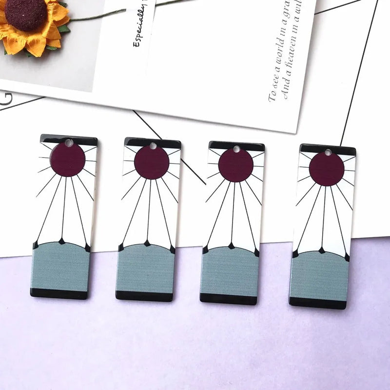Acrylic Demon Slayer Kimetsu no Yaiba Ghost Blade Earrings Charms - 10pcs