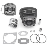 45.2mm Chainsaw Cylinder Piston Needle Cage Gasket Kit 4500 45cc 5200 52cc 5800