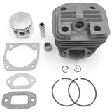 45.2mm Chainsaw Cylinder Piston Needle Cage Gasket Kit 4500 45cc 5200 52cc 5800