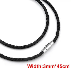 Brown Braid Wax Cord Necklace DIY Pendant Jewelry Making