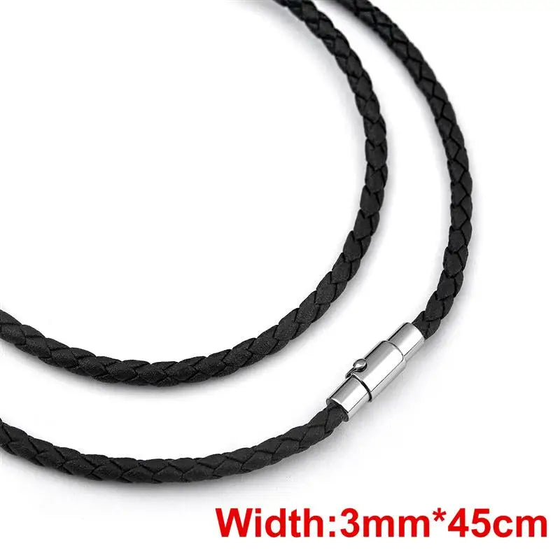 Brown Braid Wax Cord Necklace DIY Pendant Jewelry Making