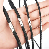 Brown Braid Wax Cord Necklace DIY Pendant Jewelry Making