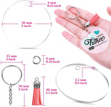 45/60Pcs Multi-colored Tassel Keychain Set