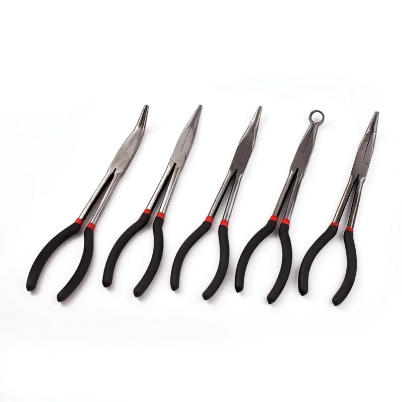 Carbon Steel Jewelry Plier Set 25 45 90 Curved Nose Plier for DIY Tool Repair