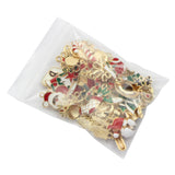 45 Mixed Metal Enamel Charms Christmas Pendants Ornaments Beads Xmas Tree Decor