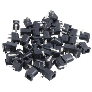 45 Pcs DC Power Socket 2.1mm x 5.5mm PCB Mount DC-005