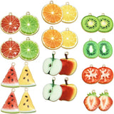 45 Pcs Key Supply Charm Stoppers Bracelets Alloy Charms Bags Fruit Pendant