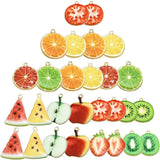 45 Pcs Key Supply Charm Stoppers Bracelets Alloy Charms Bags Fruit Pendant