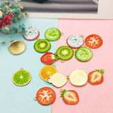 45 Pcs Key Supply Charm Stoppers Bracelets Alloy Charms Bags Fruit Pendant