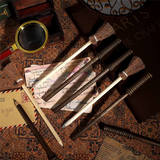 45 Pcs Wizard Party Supplies - Wand, Broom Pencils, Flash Bolt Tattoos