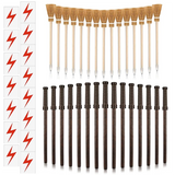 45 Pcs Wizard Party Supplies - Wand, Broom Pencils, Flash Bolt Tattoos