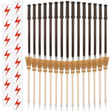 45 Pcs Wizard Party Supplies - Wand, Broom Pencils, Flash Bolt Tattoos