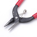 Polished Steel Flat Nose Pliers Jewelry Making Tools 160x45x10mm