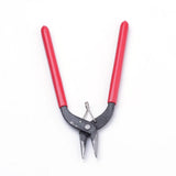Polished Steel Flat Nose Pliers Jewelry Making Tools 160x45x10mm