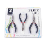 Steel DIY Jewelry Tool Set: Round Nose, Wire-Cutter, Side Cutting Pliers