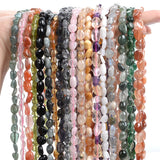 Natural Stone Beads Tourmaline Agate Crystal 5-8mm for DIY Jewelry Making