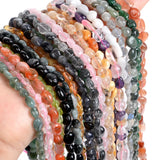 Natural Stone Beads Tourmaline Agate Crystal 5-8mm for DIY Jewelry Making