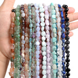 Natural Stone Beads Tourmaline Agate Crystal 5-8mm for DIY Jewelry Making