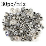 Mixed Rainbow Charm Beads for Bracelet Jewelry - 50-150Pc Special Offer