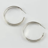 45mm Herringbone Ring Earrings