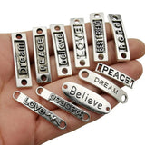 45 pcs Mixed Inspiration Words Charms for DIY Jewelry Making Necklace Bracelet