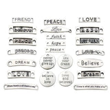 45 pcs Mixed Inspiration Words Charms for DIY Jewelry Making Necklace Bracelet