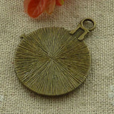 Set of 45 Bronze Plated Clock Charms 39x31mm