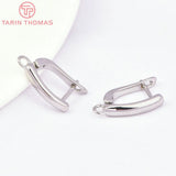 6PCS 3x19MM 18K Brass Earring Clasp DIY Jewelry Findings