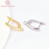 6PCS 3x19MM 18K Brass Earring Clasp DIY Jewelry Findings