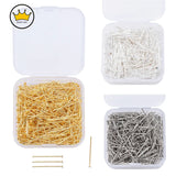 450PCS 24mm Metal Eye Pins for DIY Jewelry Making