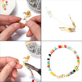 450Pcs Jewelry Making Kits Lobster Clasp Jump Rings Crimps Beads Box