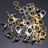 450Pcs Jewelry Making Kits Lobster Clasp Jump Rings Crimps Beads Box