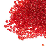 450g Round Glass Beads Cross Stitch DIY Jewelry Loose Beads