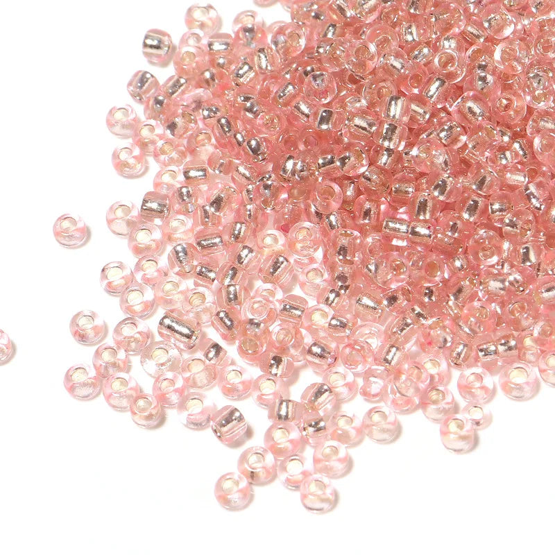450g Round Glass Beads Cross Stitch DIY Jewelry Loose Beads