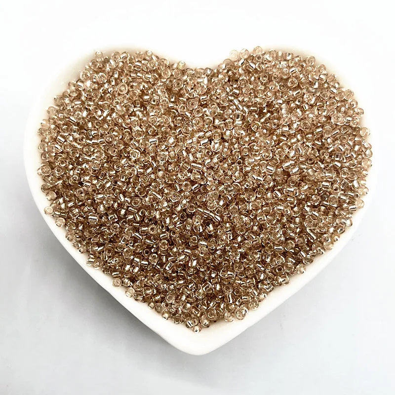450g Silver Lined Glass Seed Beads DIY Bracelet 2mm 3mm 4mm