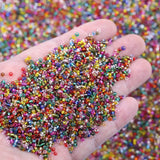 450g 2mm Silver Inside Glass Seed Beads Jewelry Making DIY Accessories