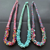 45Cm Shell Stone Turquoise Chip Necklace Bead Women Gemstone Gem Natural
