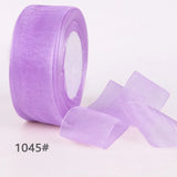 Colorful Chiffon Yarn Ribbon DIY Bow Gift Packaging Rose Ribbon