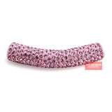 45MM Disco Pave Crystal Tube Beads for Bracelet 5Pcs
