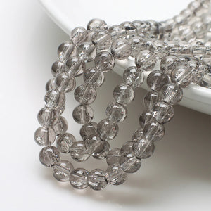 45Pcs 8mm Crystal Crackle Glass Beads Spacer DIY Jewelry Making Charms