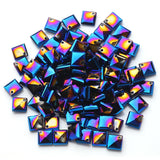 45Pcs Austrian Glass Square Beads Flat Botton 8mm Cube Crystal Spacer DIY Jewelr
